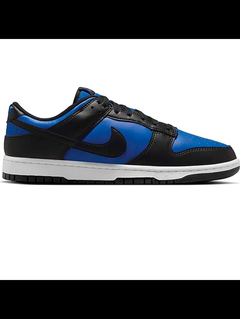 Nike Dunk Low in Black/Royal Blue NWOT